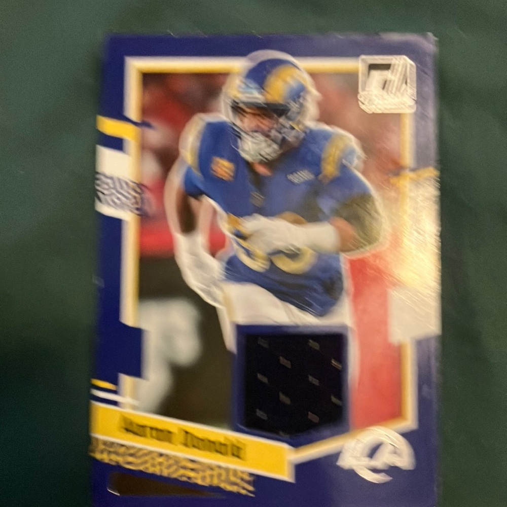 NFL Player Trading Card with Blue and Yellow Jersey